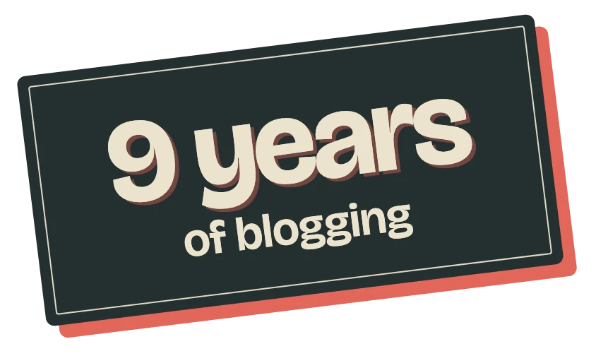 9 years of blogging