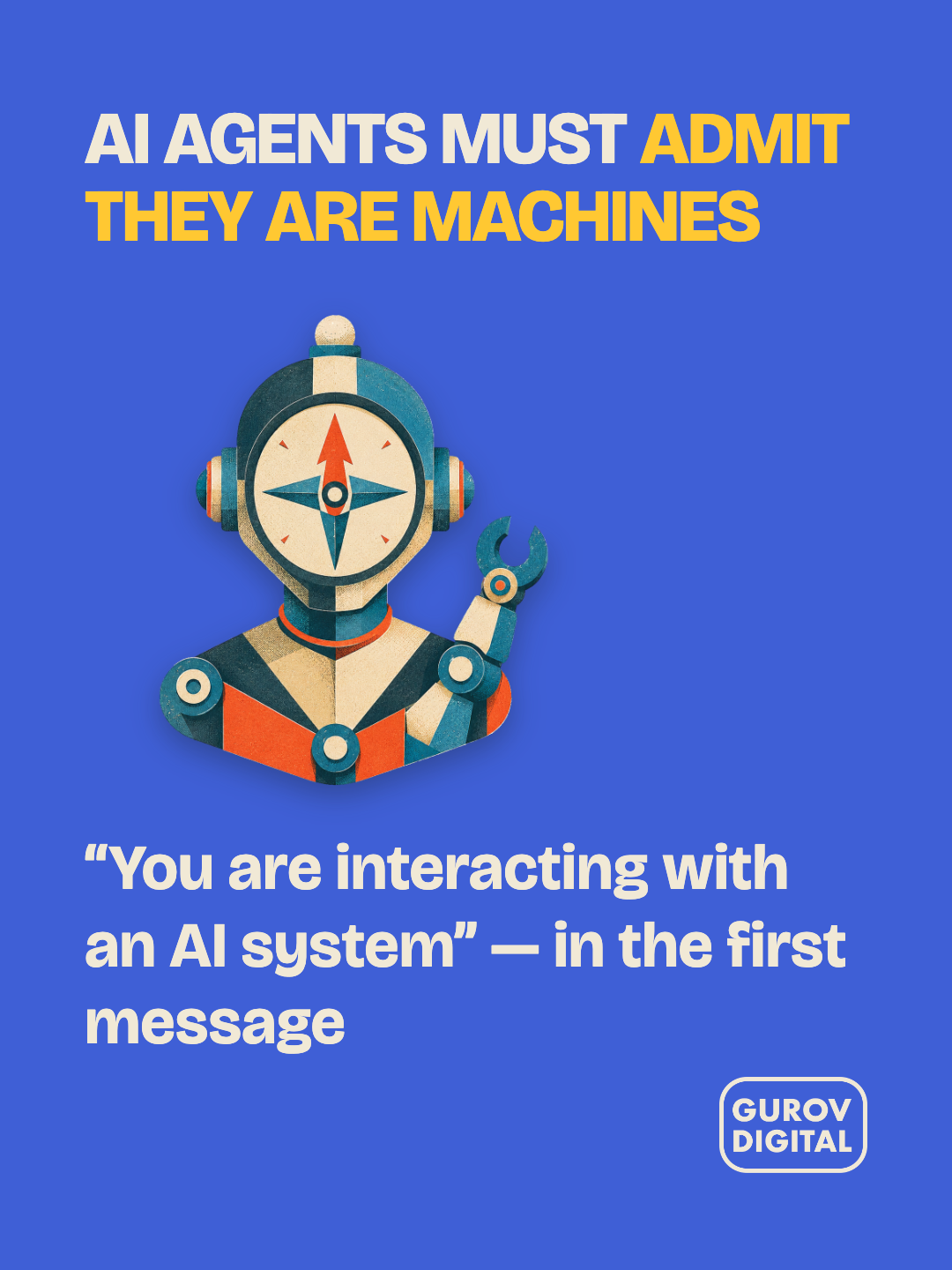 What an AI agent has to say before it says anything else.